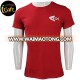 BSCI Apparel Design Services  own print promotional brand printed red t shirt